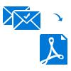 export selective ost email file to pdf