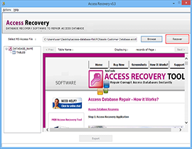 Run Access Data Recovery Software