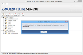 successfully export OST file to pdf