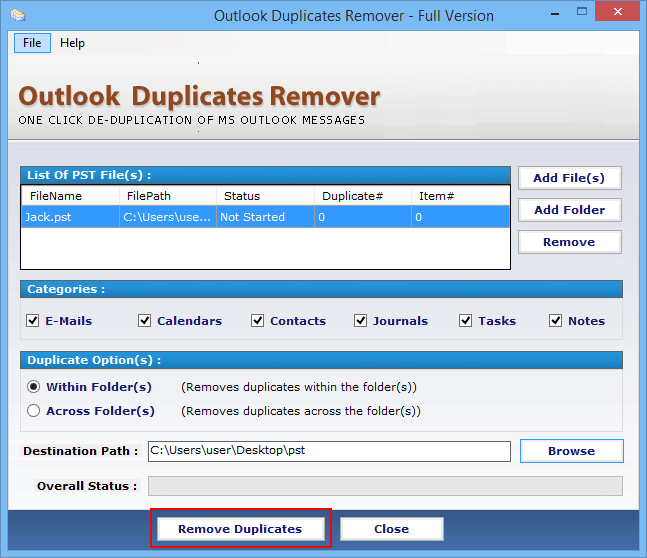 software to remove duplicate emails in outlook 2016