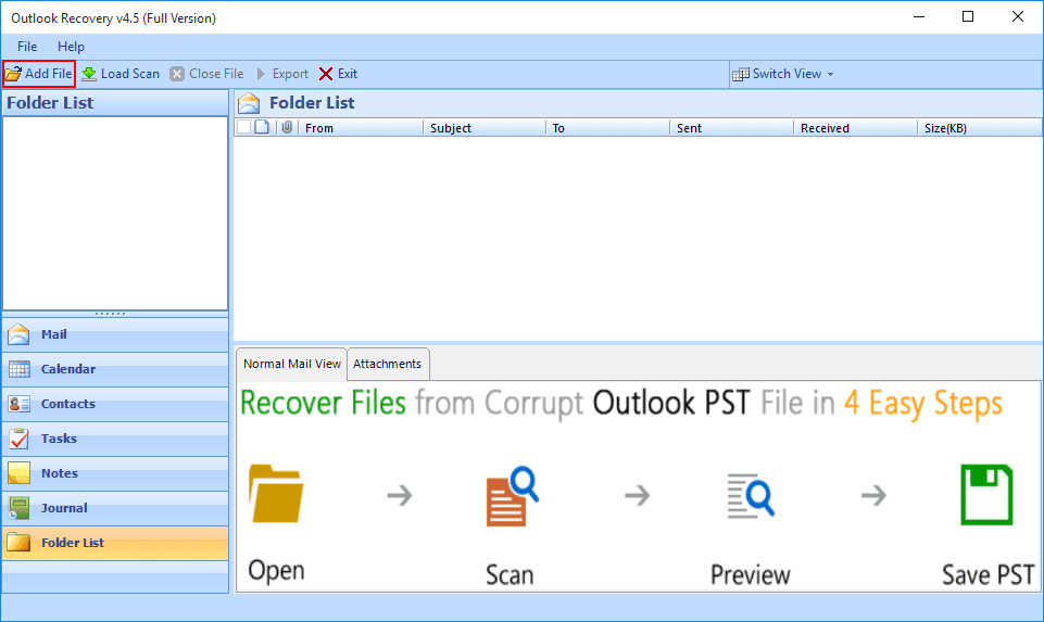outlook pst recovery software