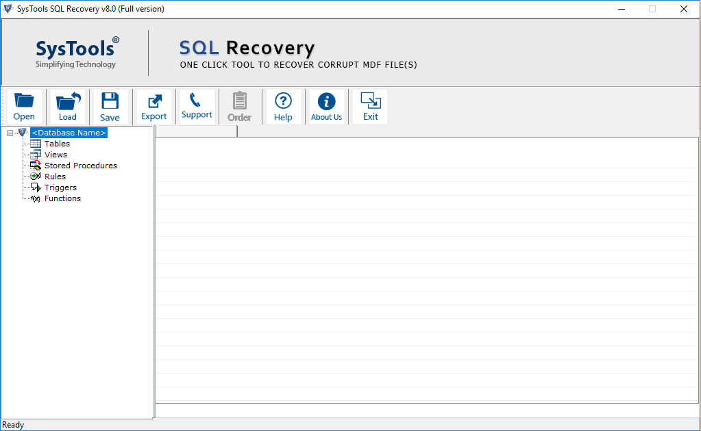 Run SQL database recovery Software